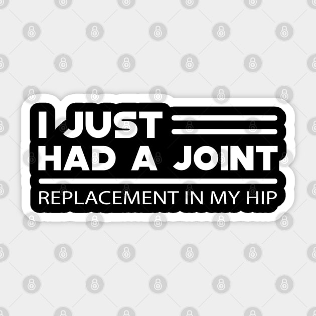 Hip joint replacement Sticker by KC Happy Shop